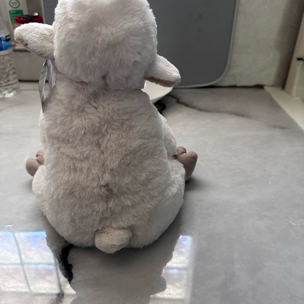 Jellycat Cream and Brown Stuffed Lamb - Picture 4 of 8